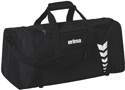 Erima Unisex Six Wings geräumige Sporttasche (7232406) schwarz, M