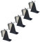 BOTTLECLOTHS - Catering Collection, Panni per Bottiglie per Secchielli del Ghiaccio, Policotone, 42 cm, Foro Angolare, Cerchio Cucito (Nero, Confezione da 5)