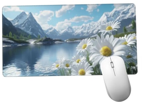 Flor Alfombrilla Ratón 600x300x3mm Alfombrilla Raton XXL Grande con Base de Goma Antideslizante, Lavable, Accesorios Gaming Mar, Ordenador Gamer Regalos, Mouse Pad Gaming Mejora La Velocida Y1450