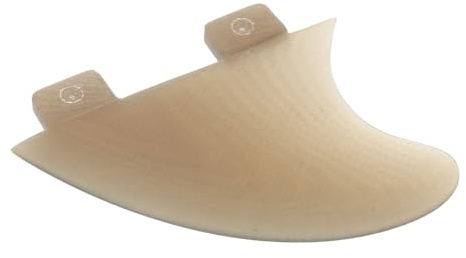 NIYANGLE Aleta Central de Repuesto para Tabla de Surf y Paddle Sup, Aleta de Fibra de Vidrio Transparente Gris, Tamaño Pequeño, para Deportes Acuáticos y Kayak