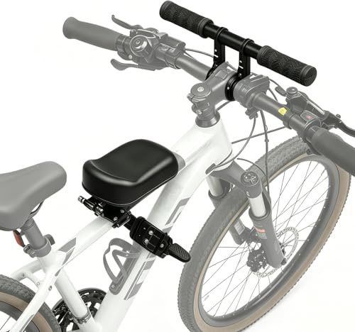 BORDEAG Seggiolino Bicicletta Anteriore Montato Anteriore, Per Bambini 1-8 Anni Mountain Bike Seggiolino Anteriore, Seggiolino Della Bicicletta Bambini Anteriore Rimovibile Bambini Seggiolino Per Bici