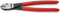 KNIPEX Kraft-Seitenschneider mit Kunststoff überzogen schwarz atramentiert 250 mm, 74 01 250