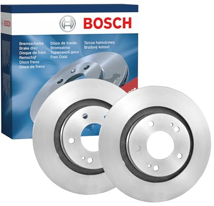 Juego de 2 Discos de Freno Bosch BD1210 - Discos Ventilados de 294 mm - Eje Delantero - Certificación ECE-R90 - Buena refrigeración, frenado fiable, protección anticorrosión - 1 Juego de 2 Discos