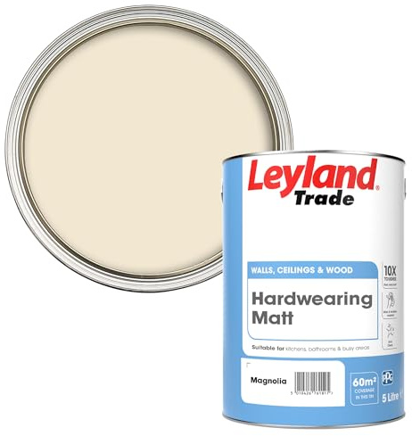 Leyland Trade Hardwearing Matt - Magnolia 5L
