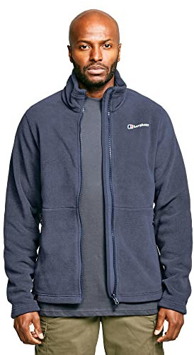 Berghaus Men’s Torus Fleece with Polartec Classic Microfleece, Full Zip & 2 Pockets, Soft, Warm, Lightweight & Durable Jacket (UK, Alpha, M, Regular, Regular, Blue)