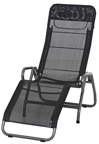 Siena Garden Kippliege Bito anthrazit/schwarz