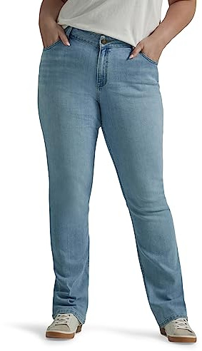 Lee Jeans de Corte Recto para Mujer, Skygazing, XL/UK Size:10-12
