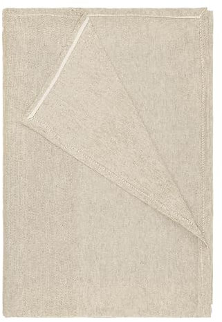 Etrexonline Colcha Multiusos 230x260 cm - Plaid CubreSofá y Cubrecama, Manta Foulard Decorativa y Práctica de Algodón y Poliéster, Jarapa Suave y Cómoda para Sofá - Beige