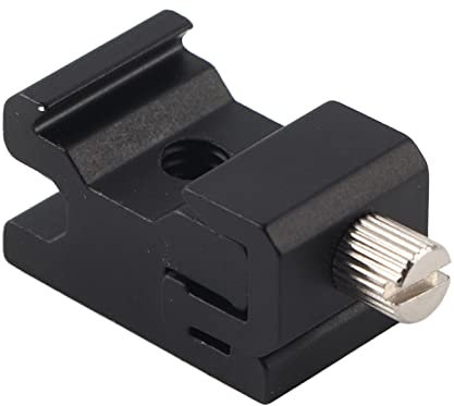 Adattatore per Montaggio su Slitta Calda per Flash, Supporto per Luce con Foro Filettato 1/4 Staffa per Flash per Supporto per Ombrello, Adattatore per Vite per Treppiede per