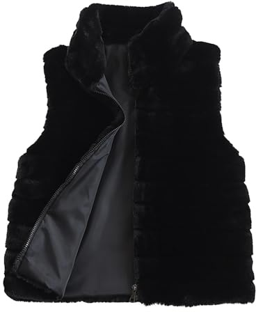 Fleece Winter Gilet for Women Clearance UK Faux Fur Gilets Vest Sleeveless Solid Jackets Waistcoat Body Warmer Sherpa Jacket Coat Outwear Fuzzy Warm Cardigan Outerwear Fluffy Teddy Coat Vests