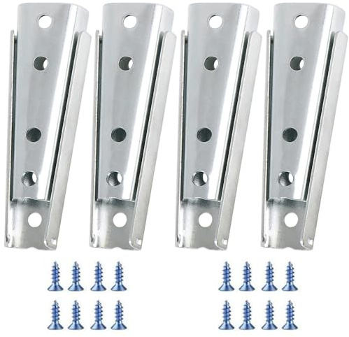 4Pcs Sectional Sofa Connector, Sofa Buckle, Sofa Latch, Diagonal Bolts, Sofa Fixing Bolts, Interlocking Sofa Connector Bracket, Furniture Hardware Accessories, Bed Frame Accessories (120mm, Sliver)