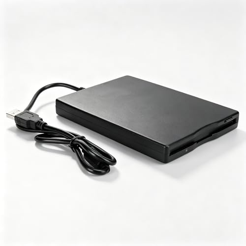 Dpofirs Unità Floppy USB, unità Floppy Disk Esterna da 3,5 Pollici, Lettore di Schede per Floppy Disk HD MF2 da 1,44 M e 3,5 Pollici, unità Floppy Portatile, per Computer Portatile PC
