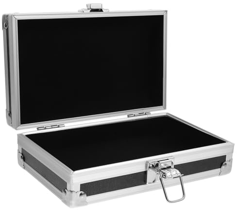 FUTUREORYY Caja De Herramientas Portátil De Aluminio Resistente Con Asa Ergonómica y Cierre Seguro Caja Rígida Multifunción Para Organización y Viaje De Negocios