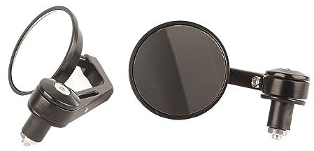 Riuulity Motorcykel Motorcykel Bakre Vy Handtaget BAR Slut Bakre Sidspeglar Chrome 3Inch Swivel Head Design med 22 Mm Utanför Diameter Unikt Utseende