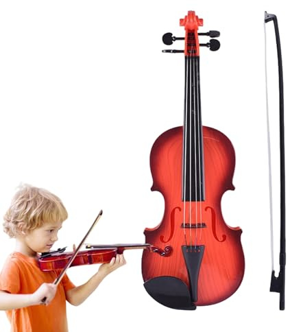 Violino per bambini – Mini strumento di simulazione con corde per l'allenamento della musica antica | Giocattolo creativo per i più piccoli, regalo di compleanno per studenti, decorazioni per la casa