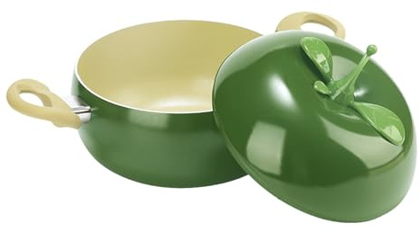 Sartén Con Tapa Incluida Antiadherente Con Forma De Fruta Práctico Y