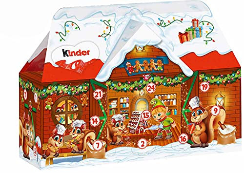 kinder Mix 3D - ADVENTSKALENDER (24 - tlg. / 234 Gramm) VARIANTE FREI WÄHLBAR (WEIHNACHTSBÄCKEREI)