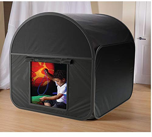 RH Trading 1 x Premium Pop-up Verdunkelung Sensorischer Den Blackout Zelt für Autismus, ASD & ADHS mit Reise Tragetasche