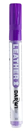 DARWI Vernice per Pelle in Pennarello, Viola, MARKER 2 MM