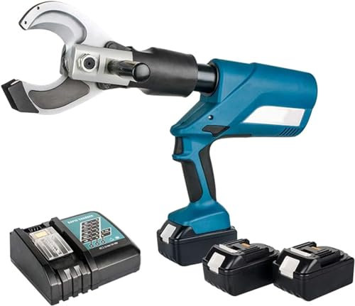 Pinza per crimpare tubi idraulici Pinza per cavi idraulica elettrica, tagliacavi idraulica alimentata a batteria Strumento per tagliare cavi elettrici Ez-85C Tagliacavi in ​​rame per cavi Cu