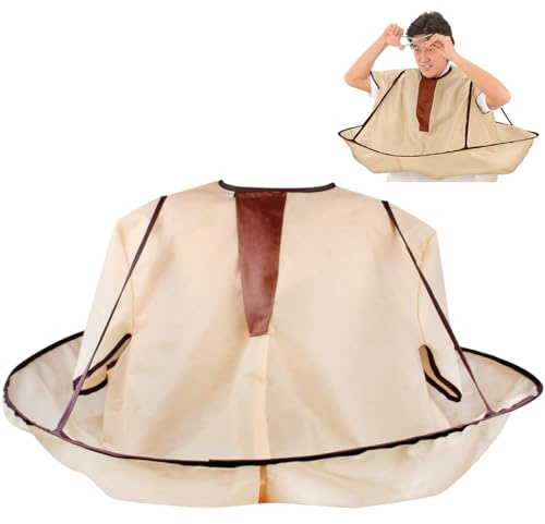 ewinever Hair Cutting Cape,1PCS Waterproof Hair Haircut Cloak Salon Barber Foldable Hairdressing Umbrella Cape Apron(Adult Size)