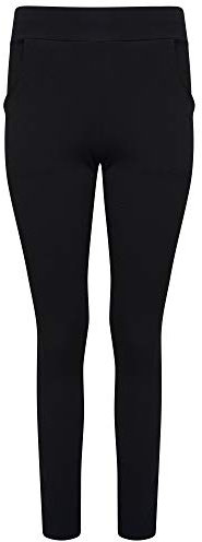 Shop & Stop Damen Zigarettenhose, elastisch, schmale Tasche, Größe 32-48, Schwarz , 34