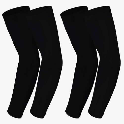 Armschoner Volleyball Damen, Volleyball Arm Sleeves Herren (Schwarz)