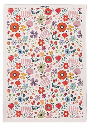 Dcaknri Aquarell-Transferpapier, Gravur, Druck, Ton, Blume, Blatt, dekoratives Papier, handgefertigt, Keramik, Bastelwerkzeug