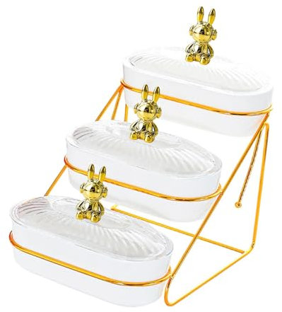 FytStycale Contenedor de Almacenamiento de Niveles Múltiples para Frutas Y Nueces Secas, 3 Capas, Individual