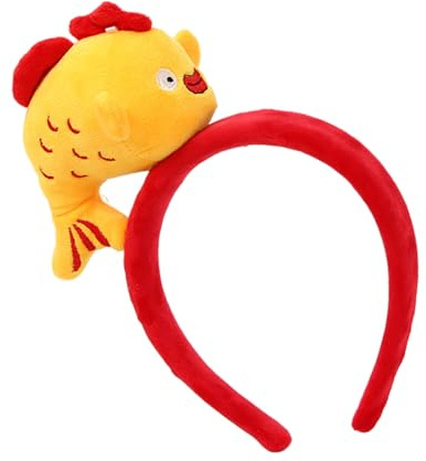 Diadema de felpa con diseño de carpa, elástica, decoración de pelo para niños y mujeres, cómoda de llevar, diadema para fiestas con diseño