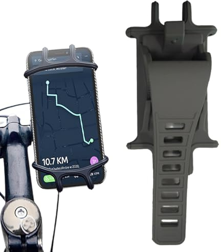 Supporto universale per telefono da manubrio – Supporto per telefono in silicone resistente, morsetto per smartphone per tutti i terreni, accessorio impermeabile per ciclismo, di tensione