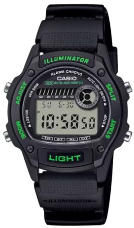 Casio Orologio al quarzo Allarme Chrono per donne e ragazzi W-220H-1A3VEF