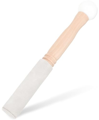 Ipetboom Mazo de Madera Goma para Cuenco Tibetano, Accesorio Portátil Superficie Lisa Adecuado para Instrumentos Musicales y Meditación