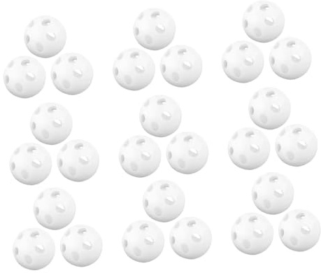 Uonlytech 80 pièces Boules de Rattle Blanches pour Jouets Garçon Fille Inserts Plastique DIY pour Jouets Peluche Grelots Réparateurs de Sons pour Garçon Fille Bricolage Hochets Éveil