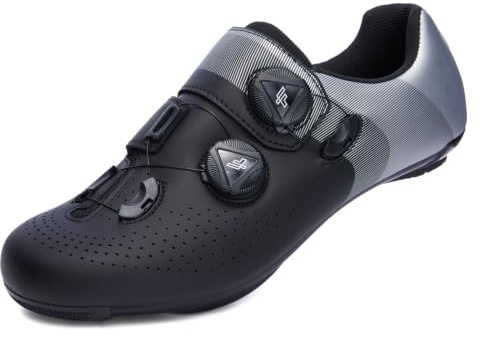 FOTGROY Chaussures de vélo de Route pour Hommes compatibles avec pédales KEO, Chaussures de vélo Unisex compatibles Installation SPD-SL/Peloton Cleats