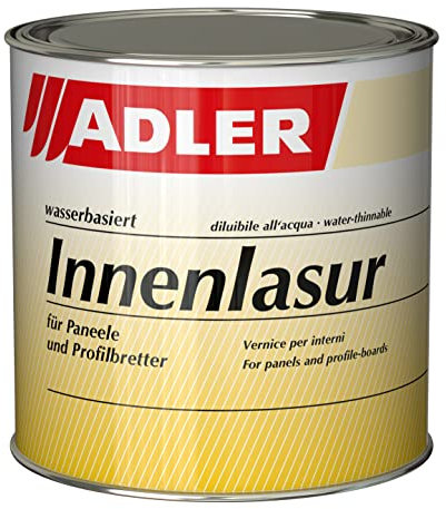 ADLER Innenlasur 750ml Eiche wohngesunde Holzlasur für innen Wohnraumlasur Wasserbasis