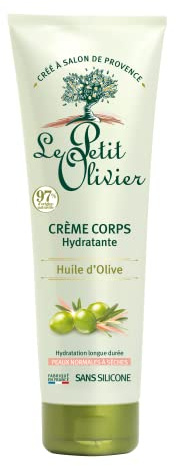 LE PETIT OLIVIER - Crème Corps Hydratante - Huile d'Olive - Hydrate & Protège du Dessèchement - Peaux Normales à Sèches - 97% d'Origine Naturelle - Sans Silicone - Fabriqué en France - 250 ml