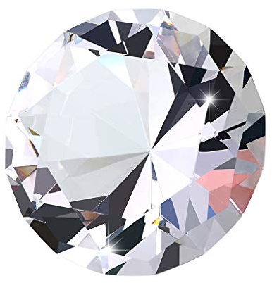 BSTKEY Pisapapeles de Cristal de 100 mm con Forma de Diamante, para Decoración de Bodas, Fiestas, Decoraciones, Reflejos de Luz Solar