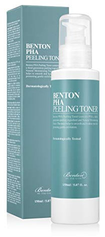 BENTON PHA Peeling Toner 150ml (5.07 fl.oz.) - AHA & BHA Gesichtspeeling Toner ohne Hautreizung, feuchtigkeitsspendend & beruhigend für empfindliche Haut