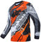 Weimostar Radtrikot Herren Mountainbike Motocross Trikot Langarm MTB T-Shirt Downhill Tops Sport Rennbluse orange L.