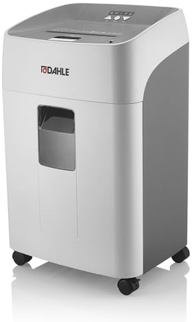Dahle ShredMATIC 300 Auto-Feed Paper Shredder 300-Sheet Cross-Cut Silent Operation GDPR Compliant 40L Bin