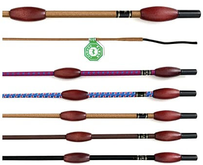 JA Horse Fleck Dressurgerte Gerte Reitgerte FELDMANN Balance Classic (120 cm, Caramel)