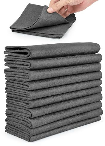 SOSALUK 10PCS Chiffon de Nettoyage Magique 30x30cm Chiffon Magique Nettoyage Épaissi en Microfibre Réutilisables Chiffon Magique Vitre sans Trace pour Verre Miroir Cuisines Voitures