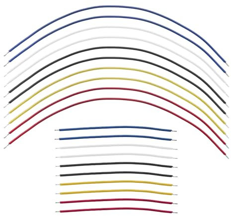 Create idea 20 St¨¹ck Elektrische Gitarre Draht 8.8cm/18.8cm Gitarre Draht Kabel f¨¹r Elektrische Bass Rot/Schwarz/blau/Gelb/Wei? Gitarre Schaltung Anschluss Draht Kabel