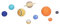 9pcs Solar System Model Kit 3D Planet Model for Kids Planet Models Astronomy Science STEM Space Learning for Kids, Prechool Educational Model Gift for Boys Girls