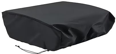 Azatemgo Housse de Protection pour Plancha en Tissu Oxford 420D - Taille 80x60x25 cm - Imperméable, Anti-UV et Anti-poussière - Noir - pour Usage Extérieur