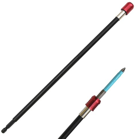 Barra di estensione per utensili elettrici – Adattatore porta punte magnetico, strumento di estensione per punta flessibile da 12 pollici | Supporto per driver a sgancio rapido, fissaggio per