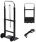 REDCAMP Heavy Duty Folding Hand Truck 150KG Load Capacity, Aluminium Portable Hand Cart with Telescoping Handle, Multi Purpose Foldable Barrow Sack,Black