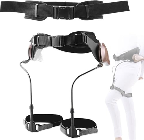 Dispositif d'Aide à la Marche Assisté par Exosquelette, Aide à la Marche pour la Rééducation Lève-Jambes et Cuisses, Déambulateur Portable Bionique Exosquelette de Marche Personnes à Mobilité Réduite