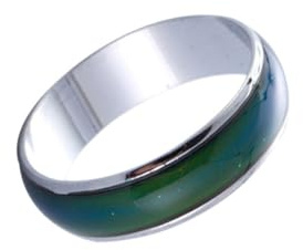 Gatuida Bagues Changeant de Couleur Bagues Humeur Rondes Simples Créatives pour Cadeau Anniversaire Fête